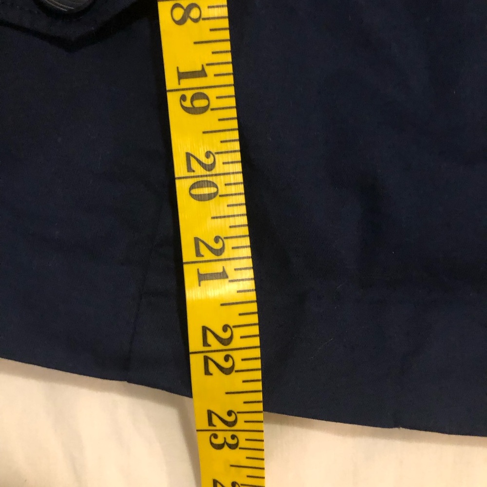 Studio Works navy blue jacket; wonderful button accents at wrists & back, 1X - Picture 10 of 11